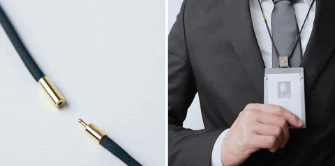 證件套繩子 防拉扯安全釦 碰到拉扯自行斷開