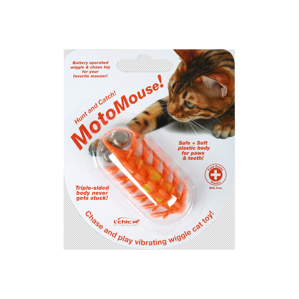 L’chic震動異形毛毛鼠(橘色)