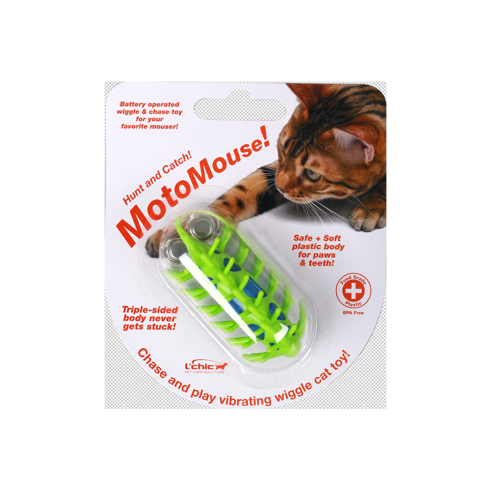 L’chic震動異形毛毛鼠(緑色)