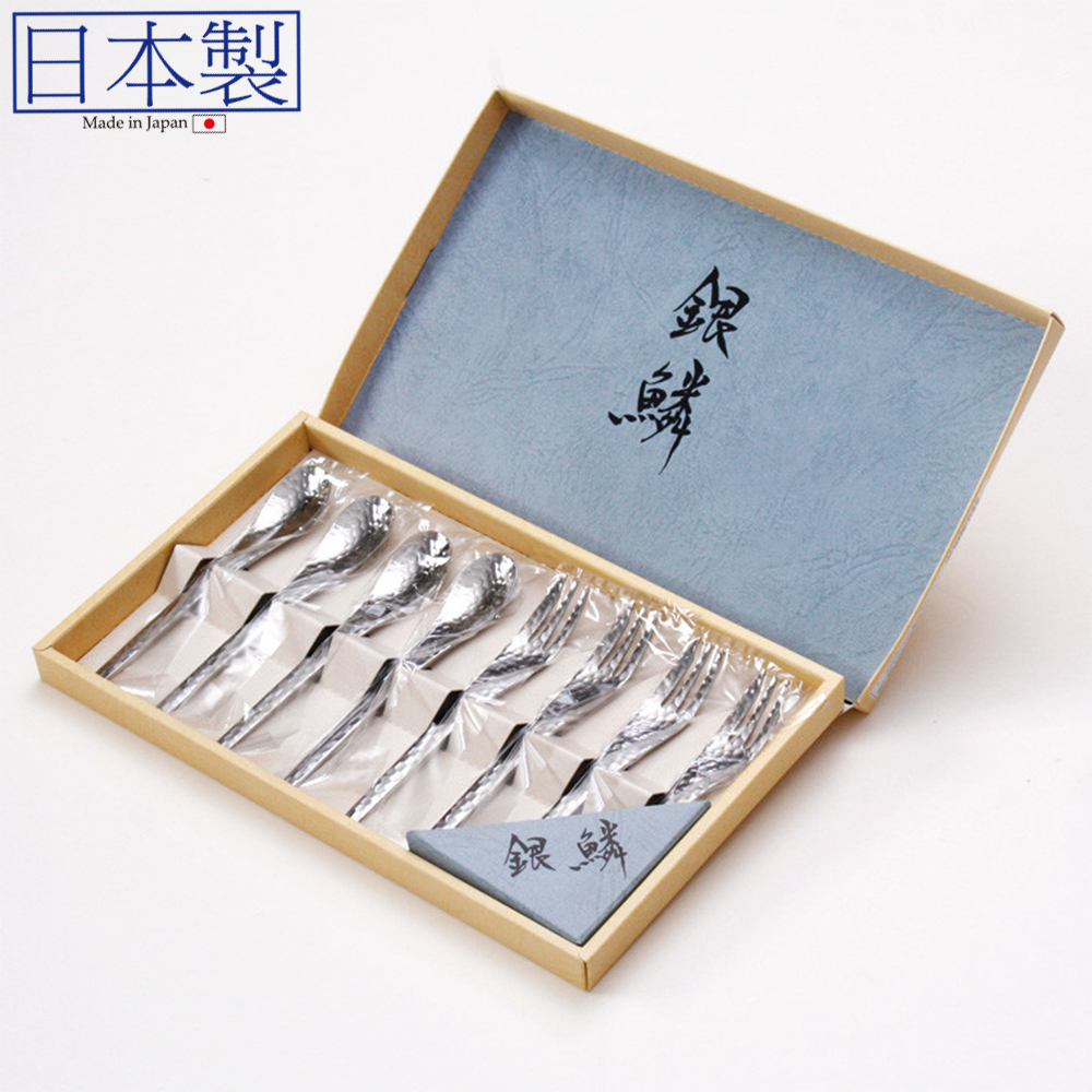 日本銀鱗 高桑金属Takakuwa 不銹鋼匙羹叉 (8枚入) (日本製)