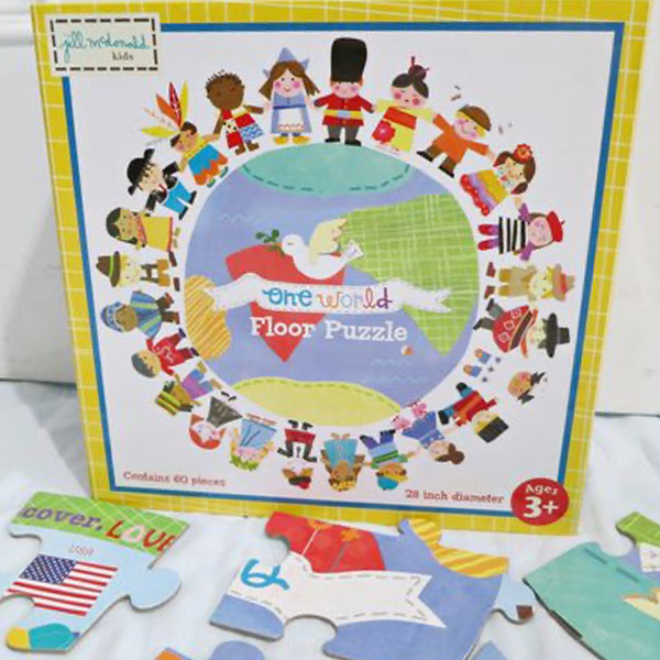 Gibby&Libby 世界人物地板拼圖