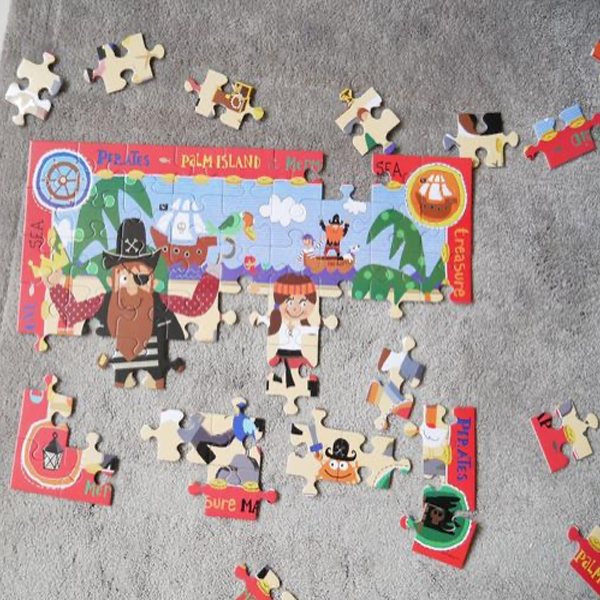 Gibby&Libby 63片拼圖-海盜寶藏