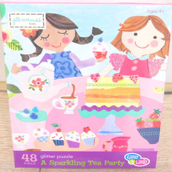 Gibby&Libby 48片拼圖-茶會派對