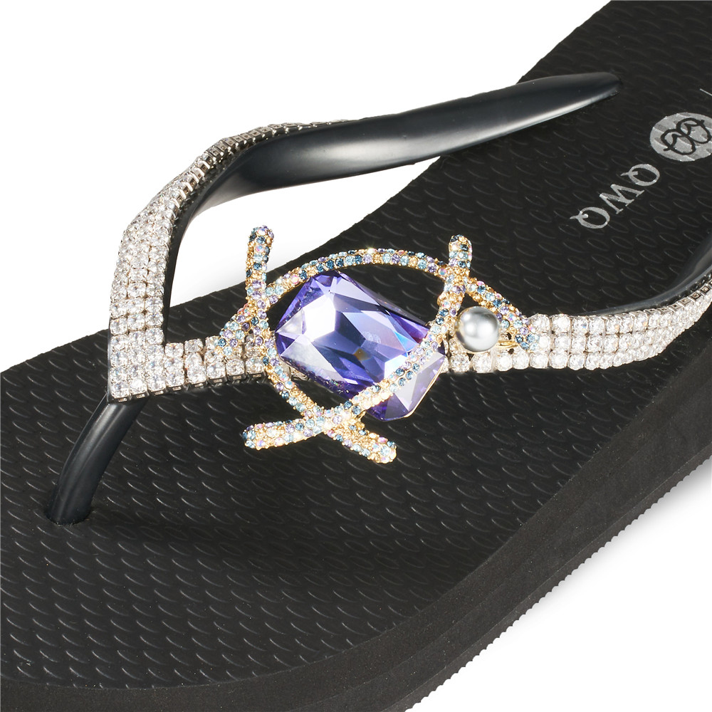 頂級首飾工藝-寶石珍珠【3cm小厚底】手工縫紉客製款<需先付款>