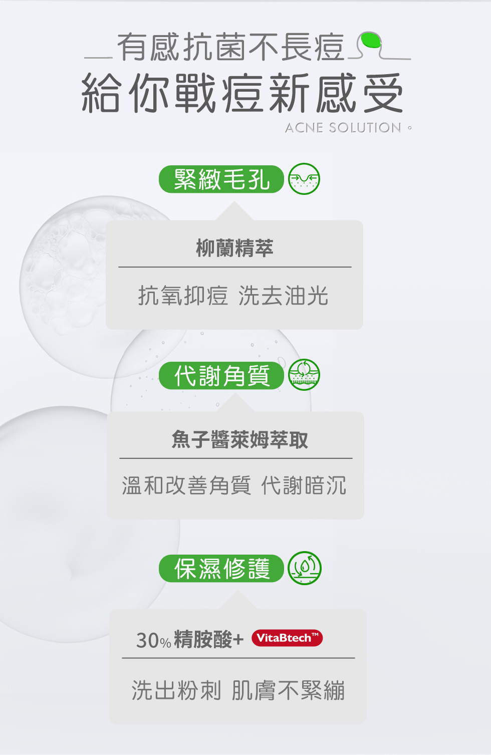 抗痘調理潔面乳成分