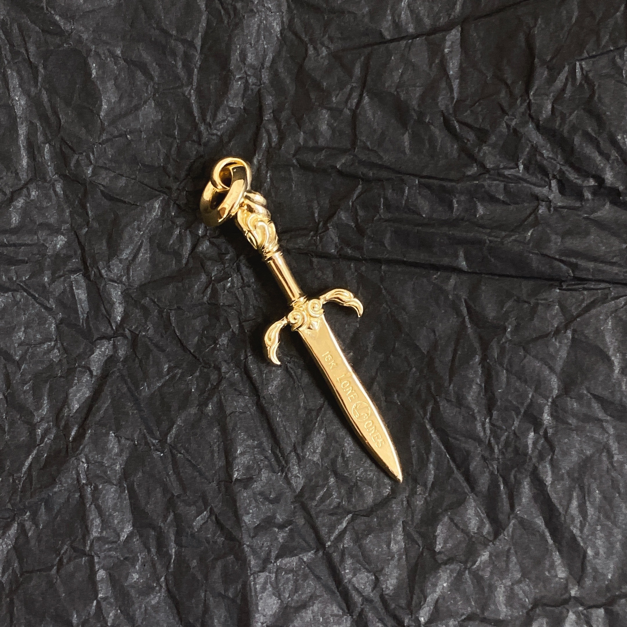 18K Yellow Gold MF Dagger