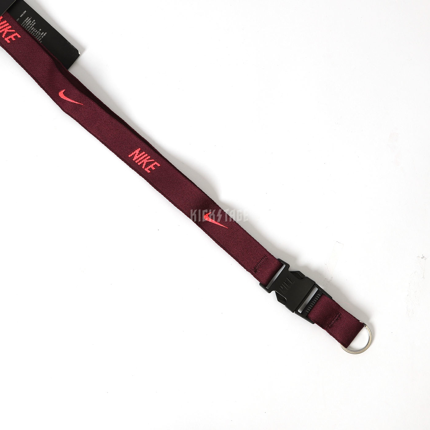NIKE LANYARD 白 紫 黃 橘 粉 識別證 吊帶 證件帶 掛飾 掛頸 插扣【AC3582-101】鑰匙圈