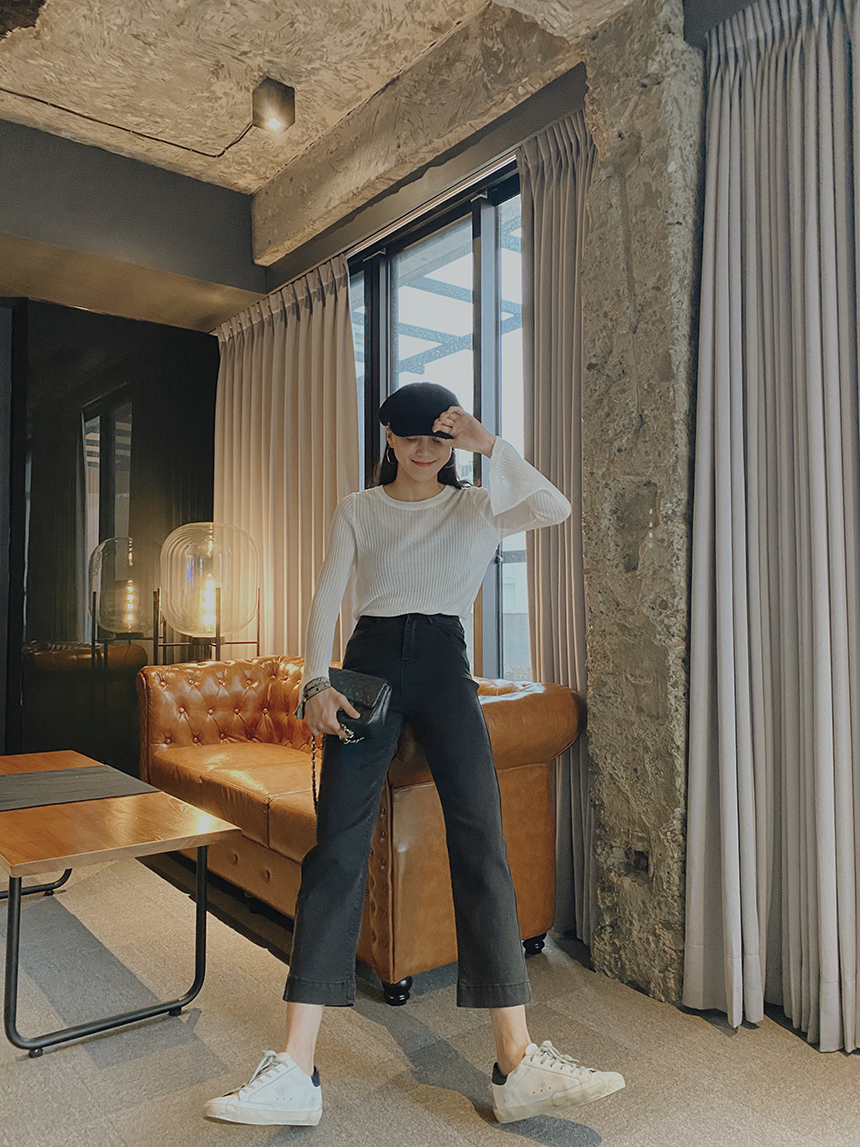 下縫線直筒牛仔褲*2色