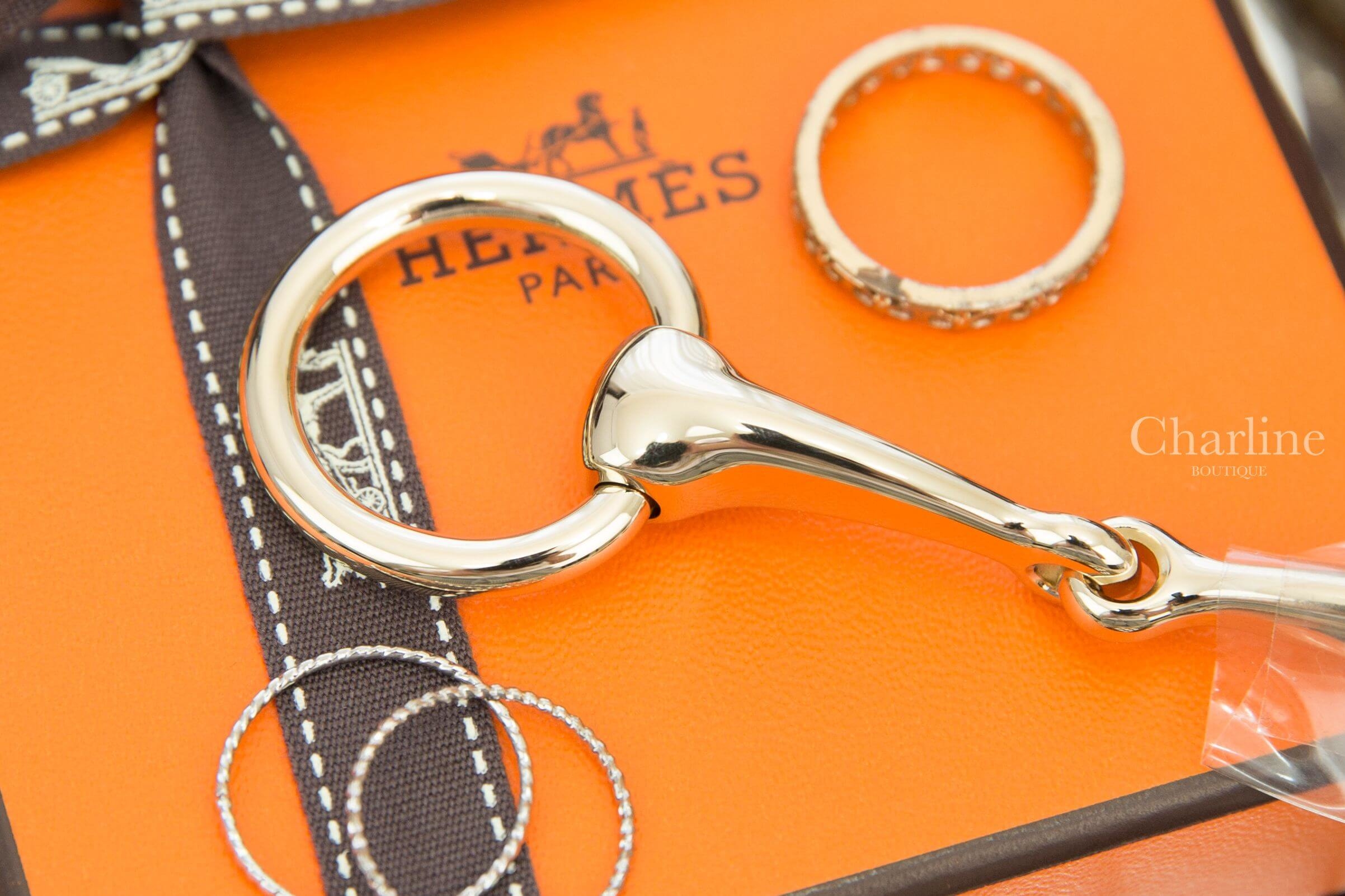 Hermès Mors Scarf Ring 金色圍巾扣環