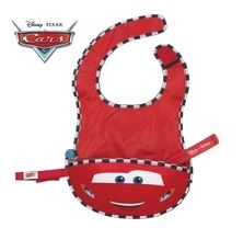 B Box Disney 迪士尼嬰兒可摺疊圍兜連匙羹 便攜口水肩