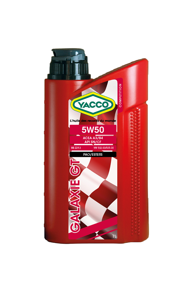 YACCO - 全合成賽車機油 / 偈油 GALAXIE – SAE 5W50 (PAO/ESTER), 1L