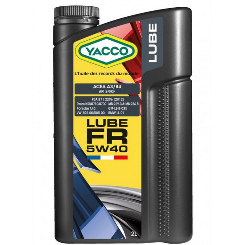 YACCO 全合成機油 LUBE FR - SAE 5W-40, 2L
