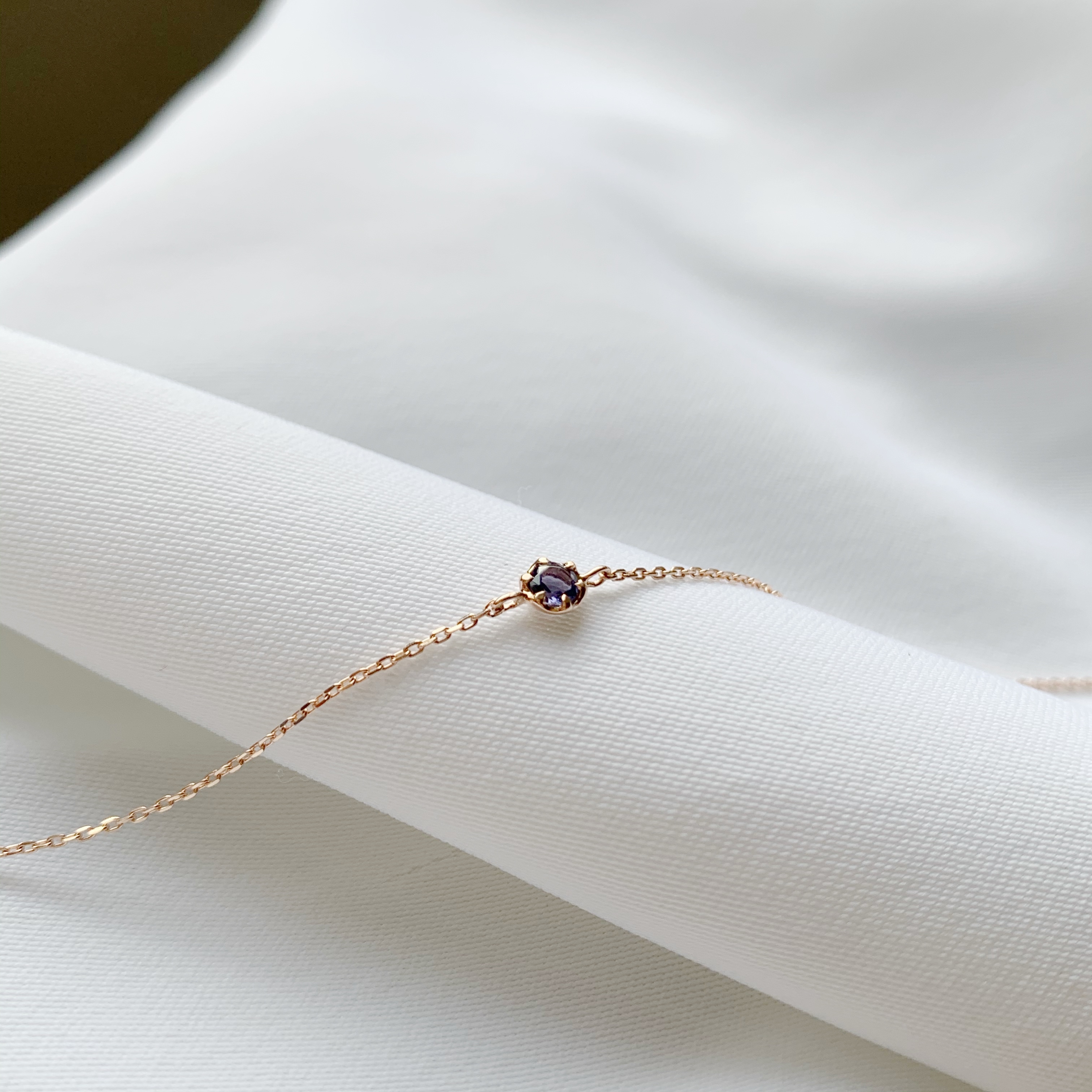 14K小六爪堇青石手鍊