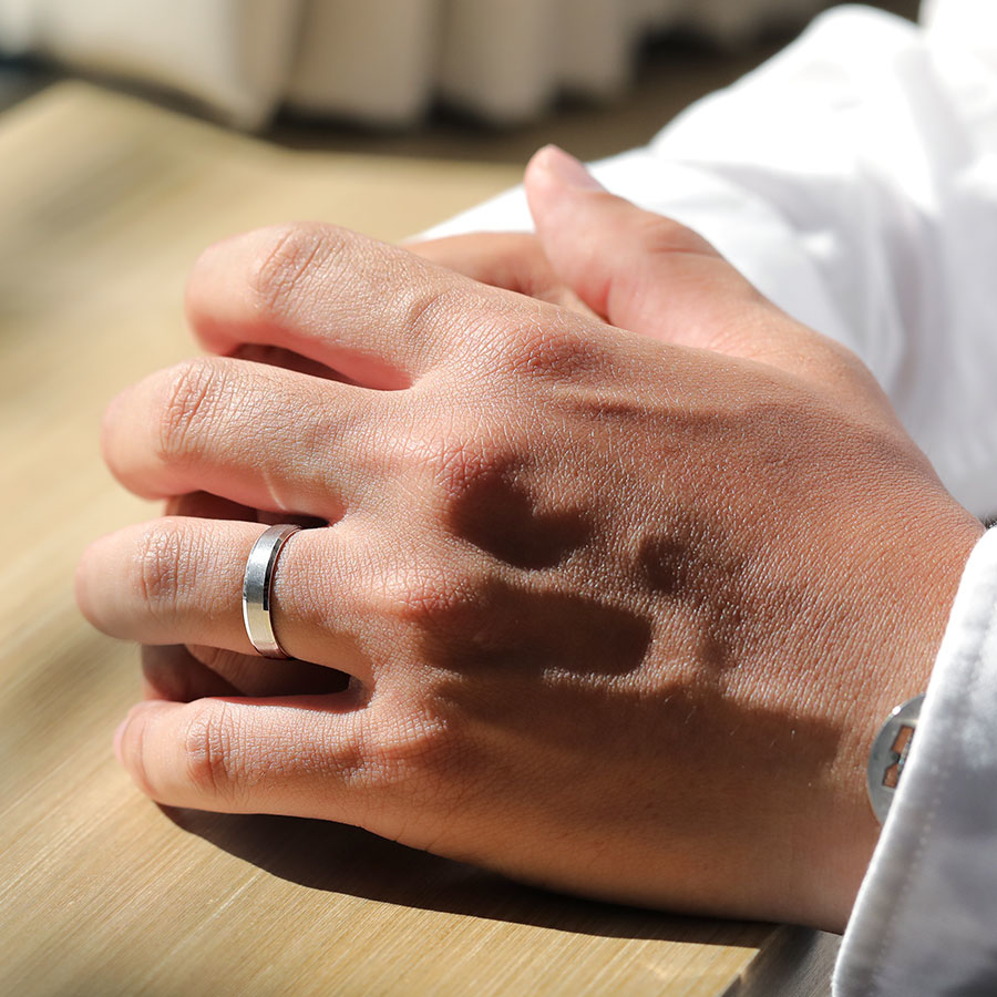 君子 — 鉑金男戒