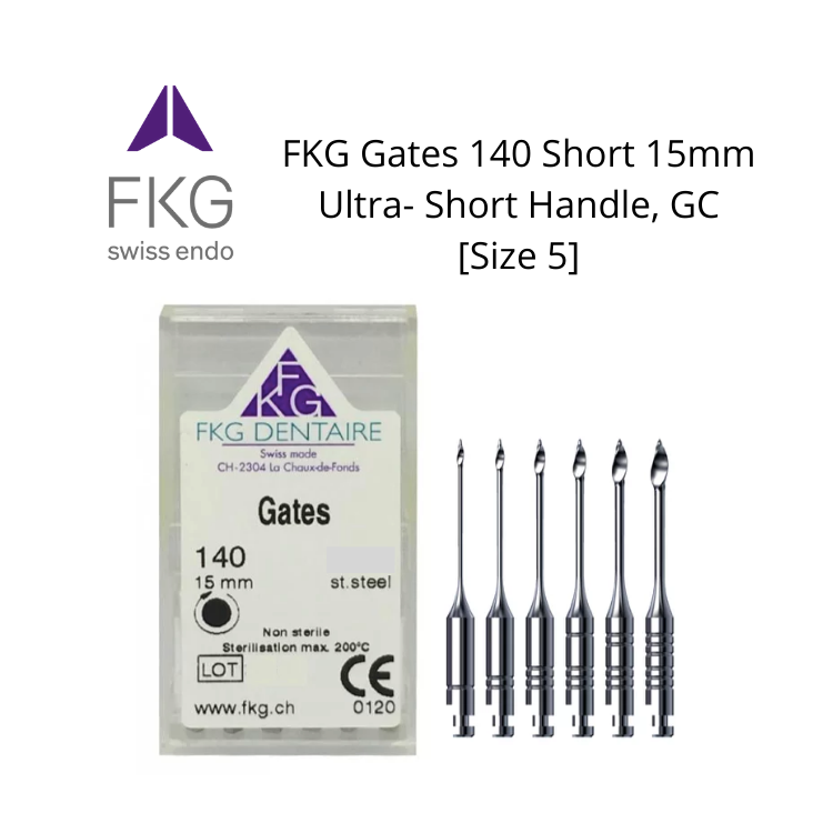 FKG Gates 140 Short 15mm, Ultra- Short Handle, GC