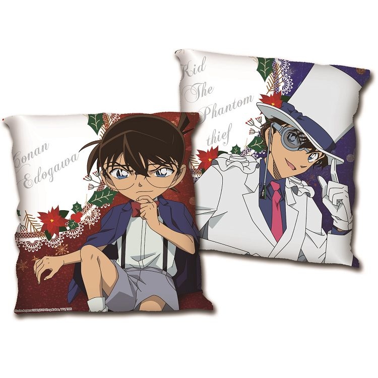柯南-方形小枕-對手聖誕快樂