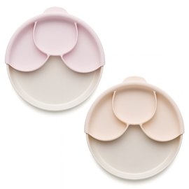 Miniware 天然聚乳酸兒童學習餐具 聰明分隔餐盤組 ( 附吸盤 )