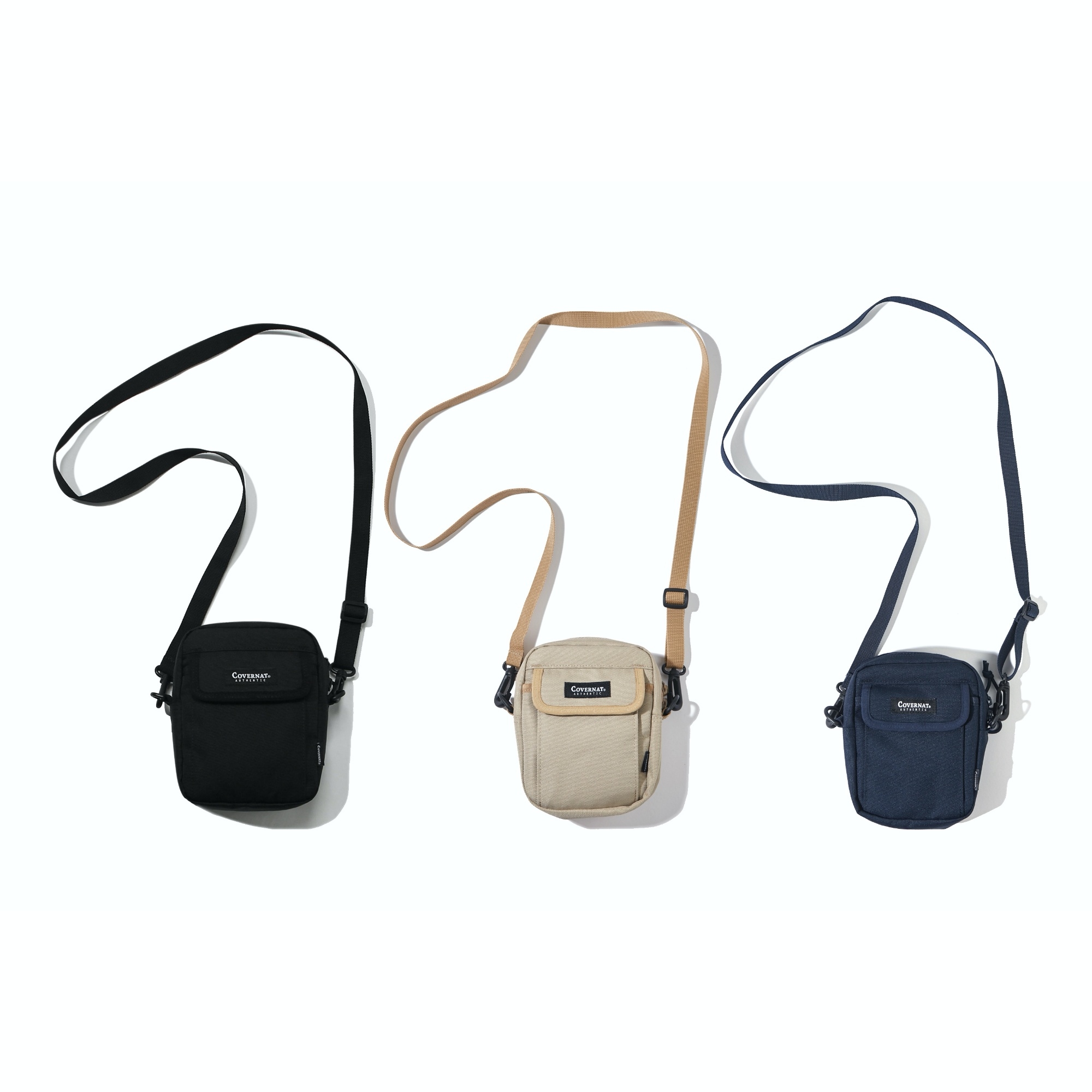 ★人気★COVERNAT★CORDURA ARCH LOGO WEBBING BIG CROSS BAG COVERNAT]☆CORDURA ARCH LOGO WEBBING BIG CROSS BAG