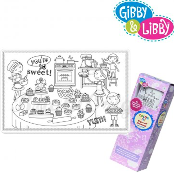 Gibby&Libby 矽膠畫畫餐墊 - 廚房小幫手