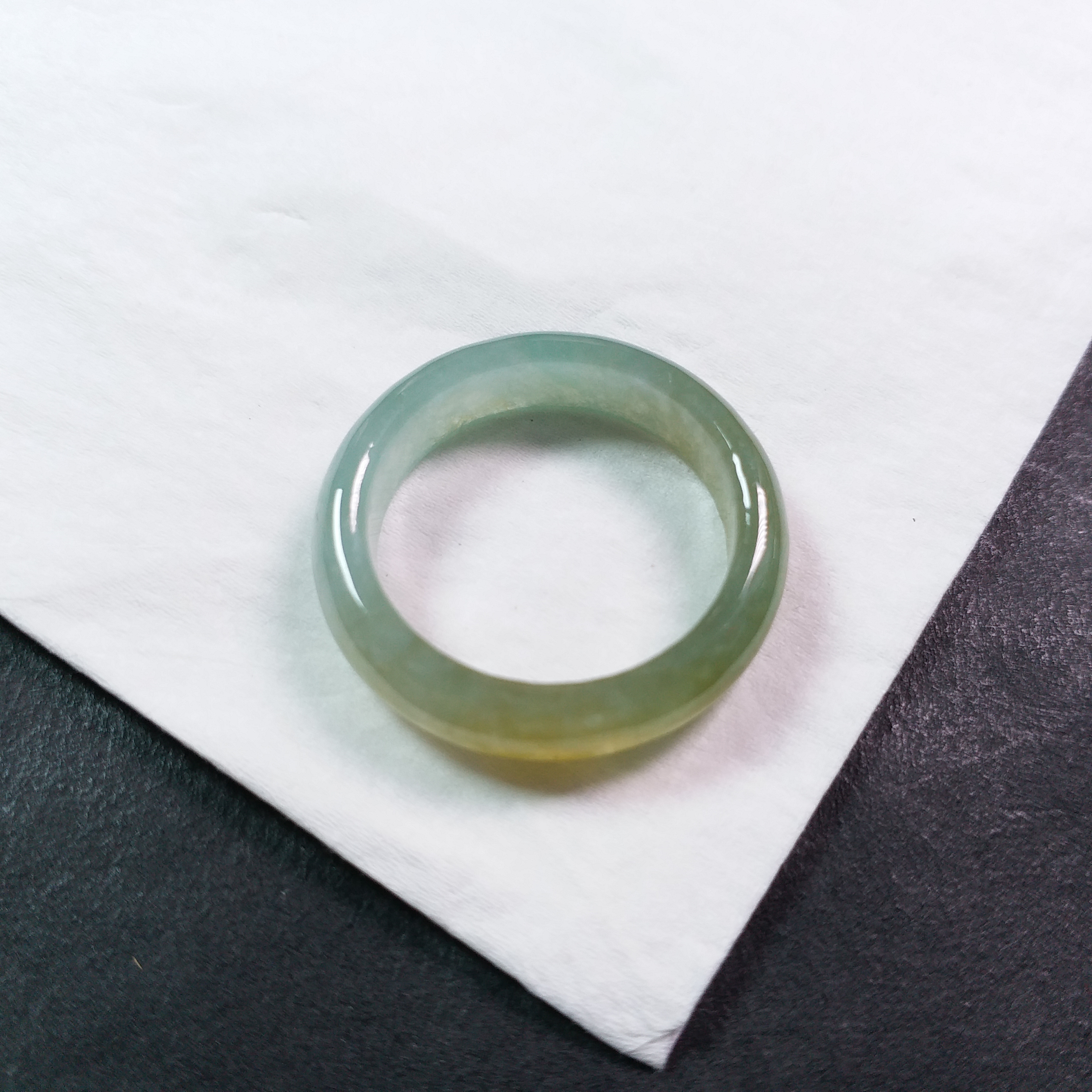 冰黃介圈, 天然翡翠A玉, 緬甸玉, Jade, Jadeite