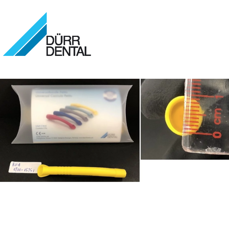 DURR Suction tip Universal Cannula 11mm Yellow