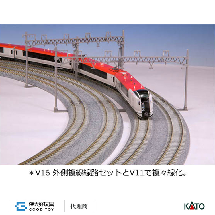 KATO 20-876 線路組[V16] 外側複線線路組(R480/447) (Variation 16)