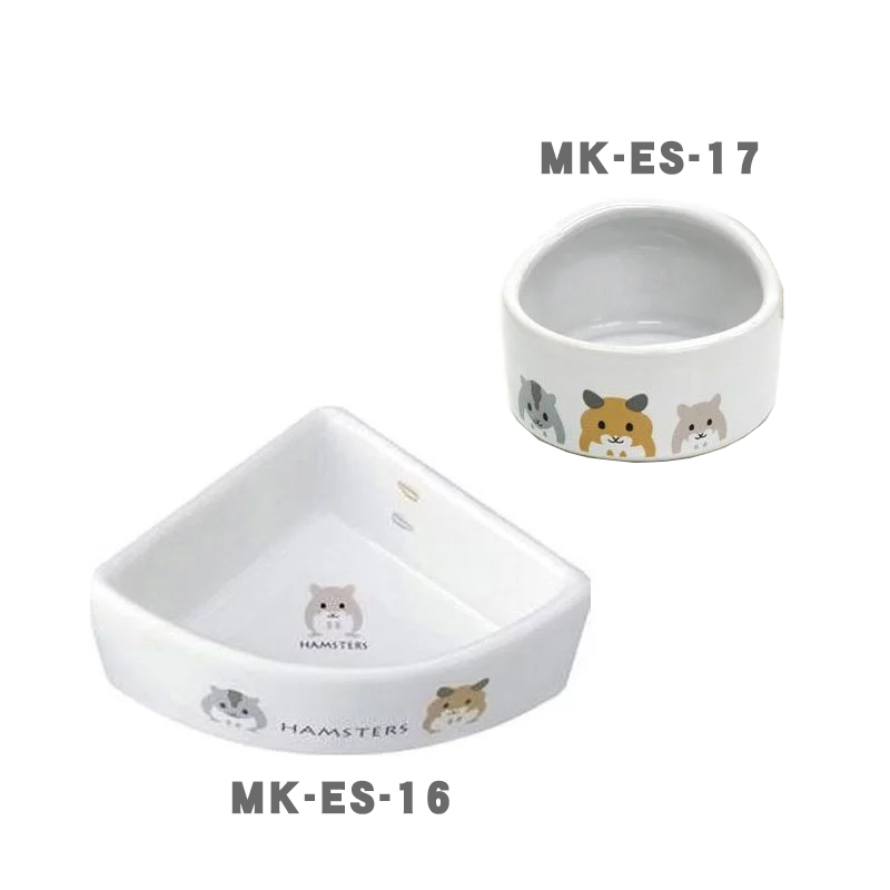 日本MARUKAN 陶瓷鼠碗(三角/加高食碗) MK-ES-16/MK-ES-17