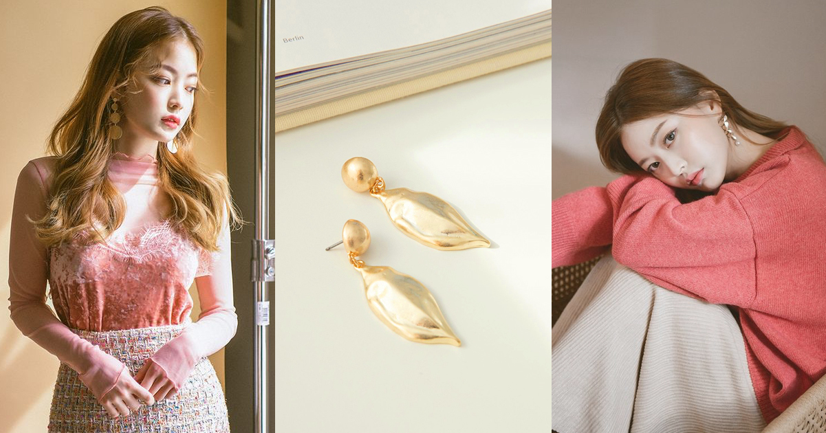 華麗貴氣 – 黃銅垂墜耳環