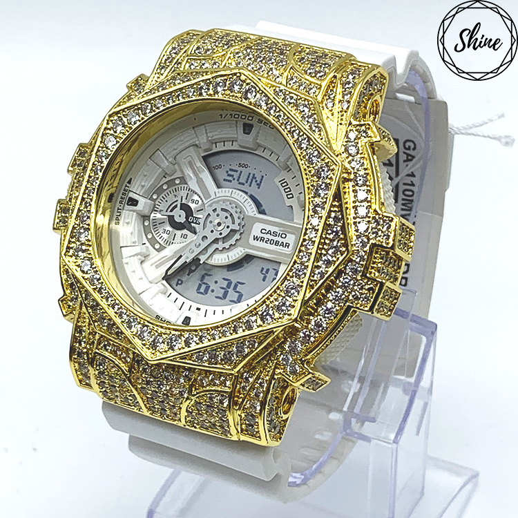 金色 改裝手錶 GA-110MW-7A - 玫瑰