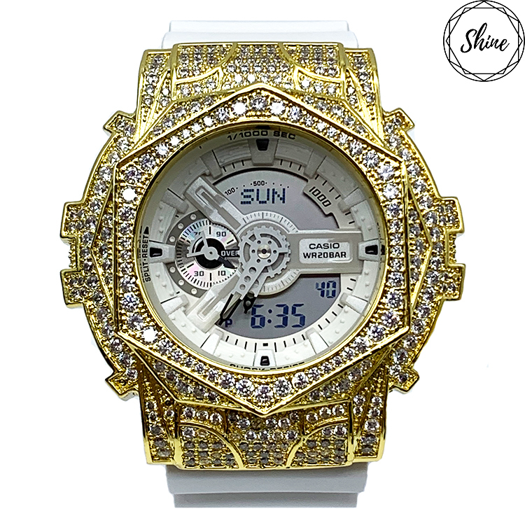 金色 改裝手錶 GA-110MW-7A - 玫瑰