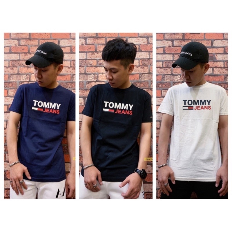 Tommy Jeans 經典字母國旗Logo 短袖T恤 短T