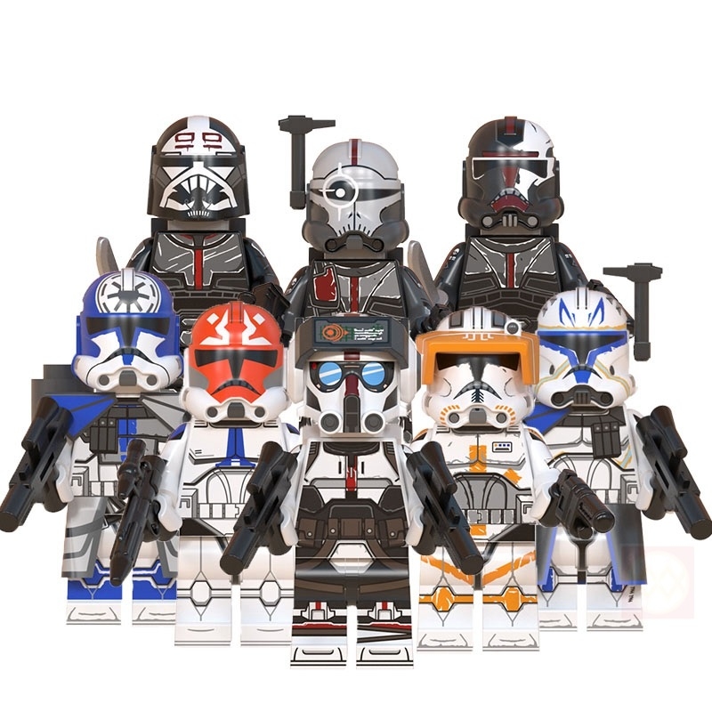 *US SELLER* Star Wars The Bad Batch Clone Force 99 4PCS Minifigures Set