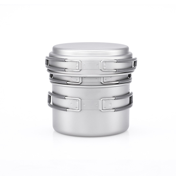 Keith 400ml+800ml+1200ml 純鈦折疊鍋組 Ti6014