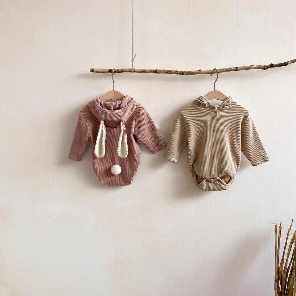 耳朵造型連帽包屁衣 2色