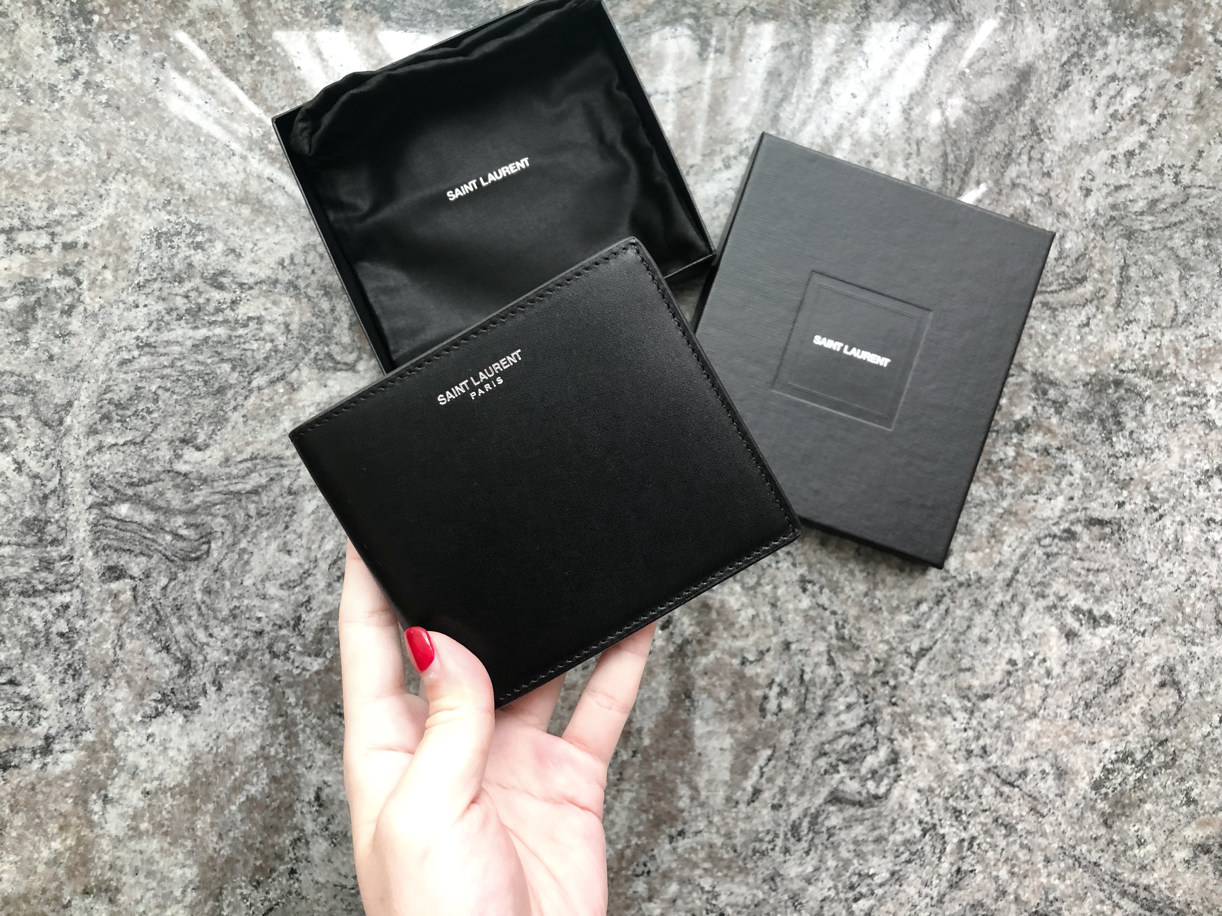 YSL Smooth Leather E/W Coin Wallet