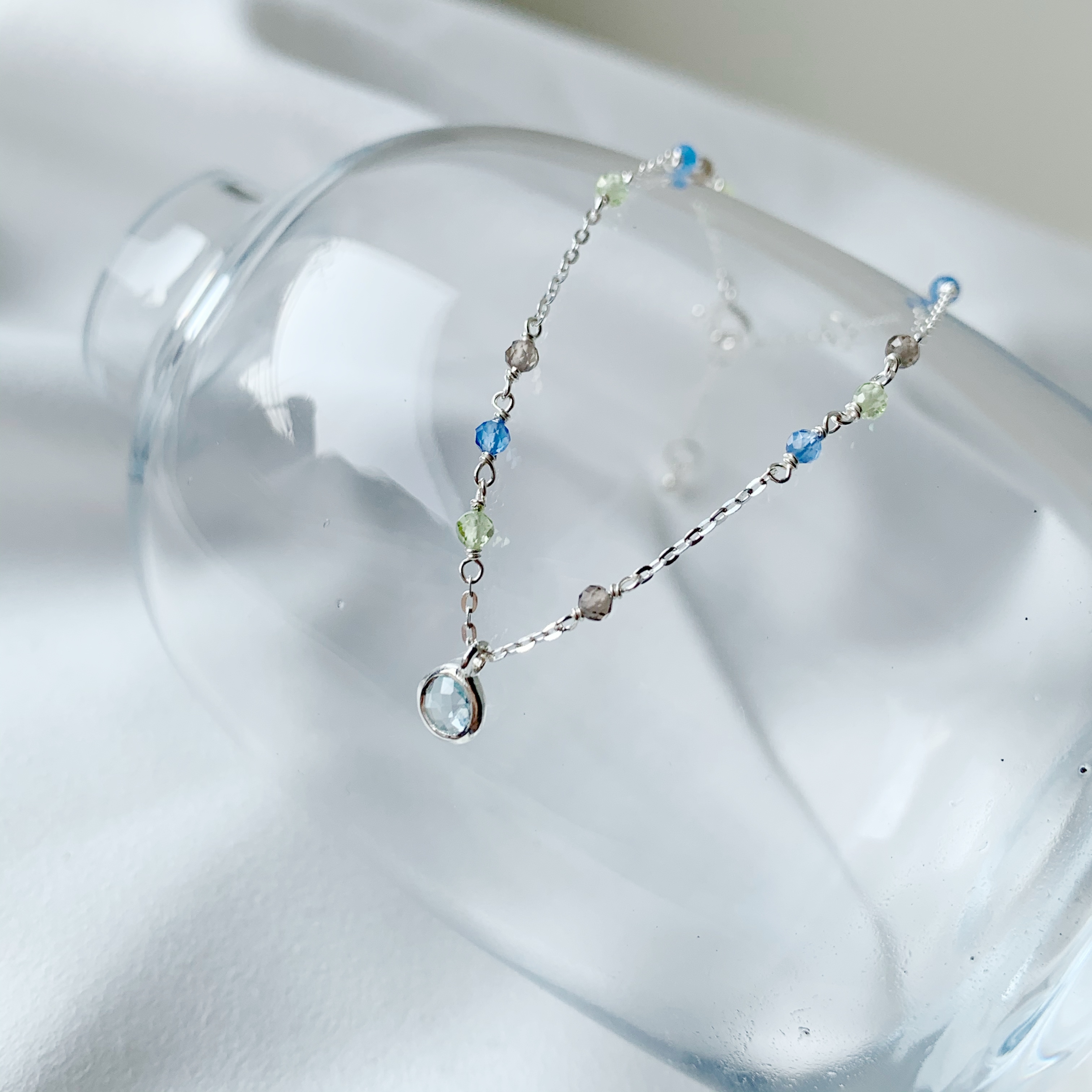 小圓托帕草原寶石手鍊