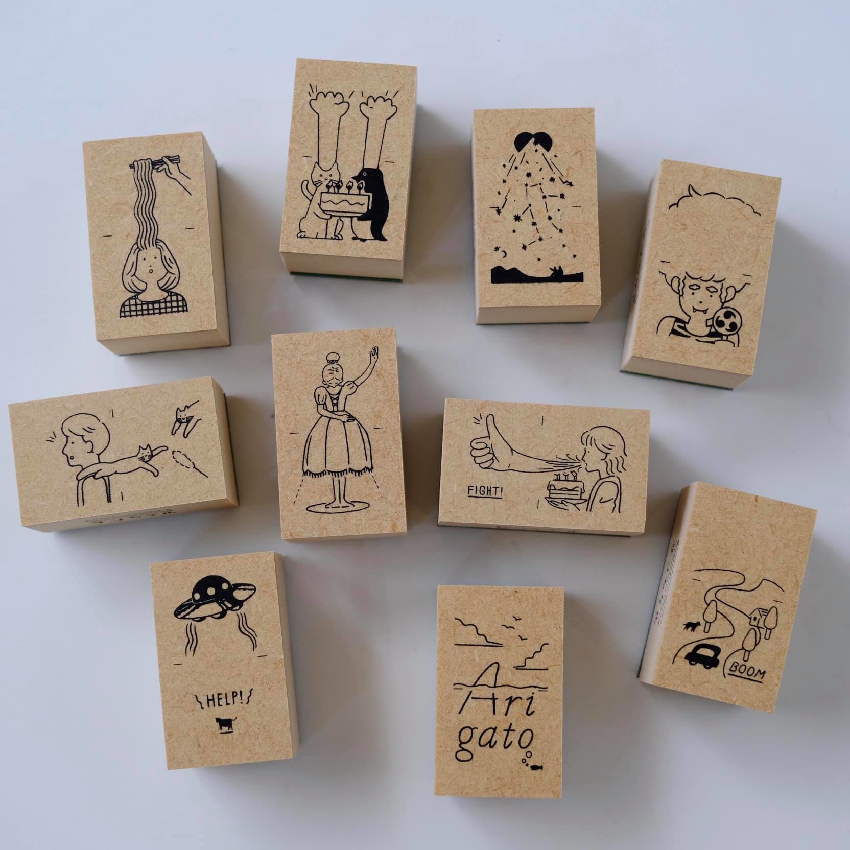 一半一半 翻開驚奇 印章｜Sanby 日本