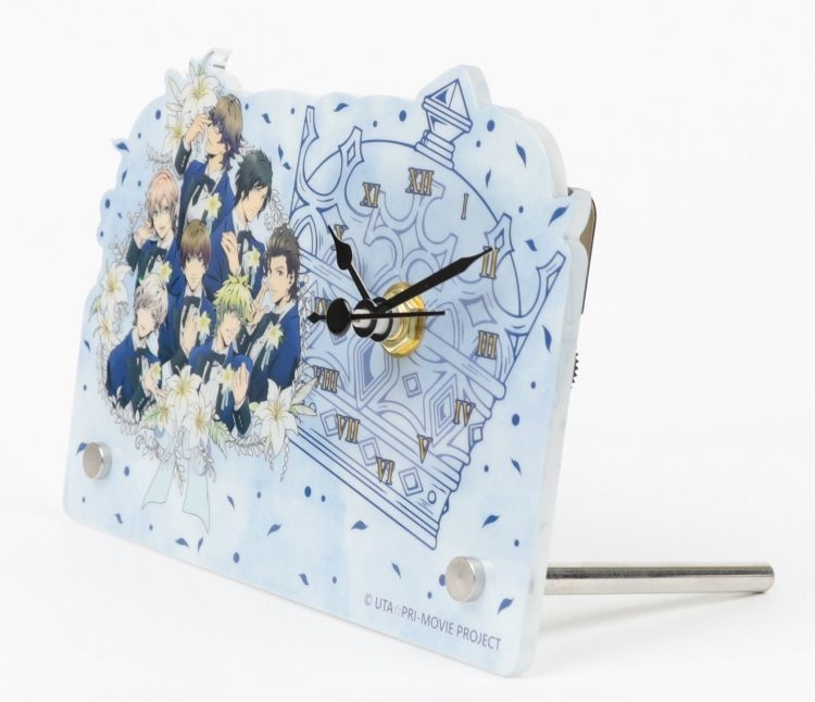 歌之王子-壓克力桌鐘-深藍蝴蝶