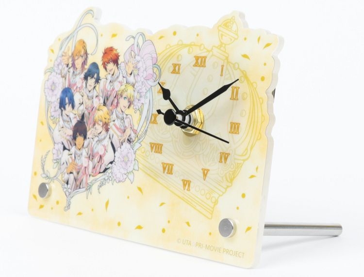 歌之王子-壓克力桌鐘-粉嫩櫻花