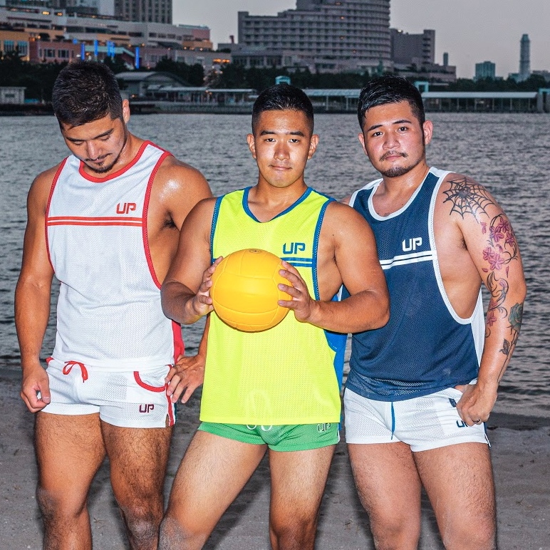 Army Tank Low 網布側開背心 海軍藍/透視白