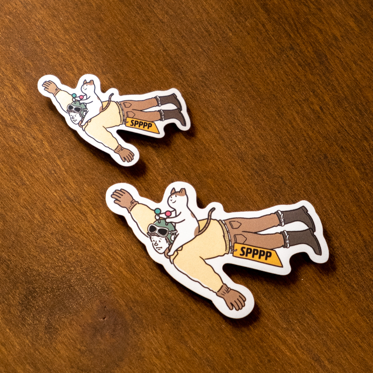 SPPPP｜Flying Boys｜霧面防水貼紙｜阿懂指揮官