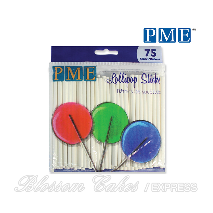 PME Lollipop Sticks 9.5cm (3.7"), Pack of 75