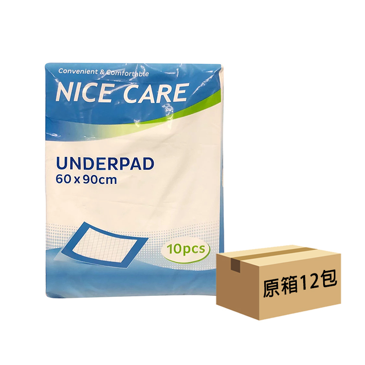 Nice Care 安心寶 - 成人床墊 (90 x 60cm) | (原箱12包 x 10片)