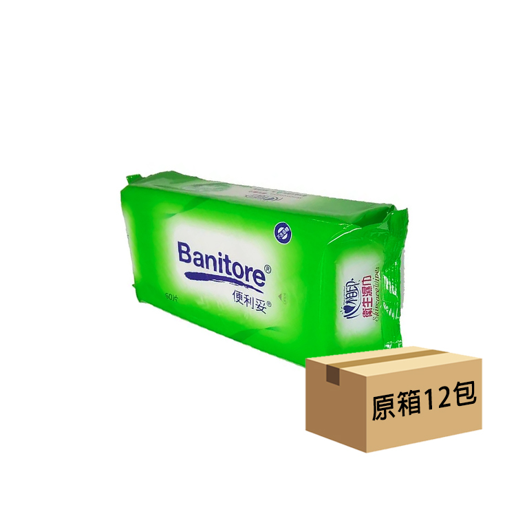 Banitore 便利妥 - 心相印卫生湿纸巾 (20 x 30cm) | (原箱12包 x 60片)