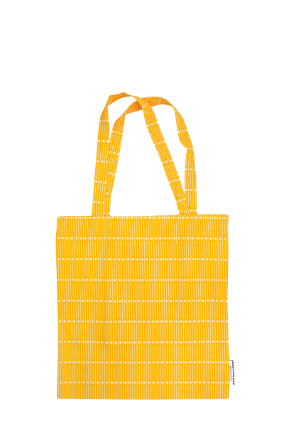 kbp Miller Yellow Square Bag（黃幼條子圓點圖案）長方形布袋