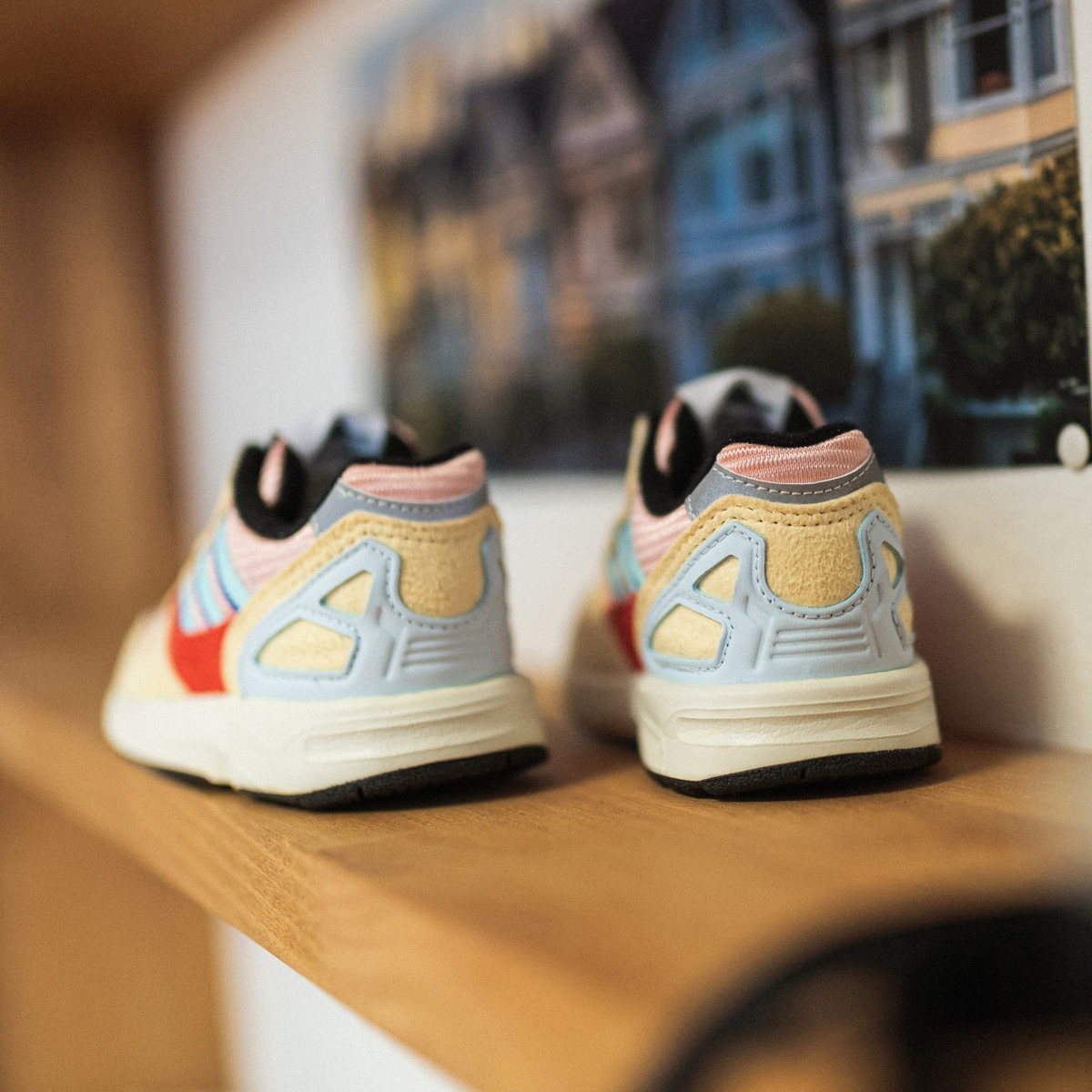 【 adidas ZX8000 EL I 限量頂級孩童鞋 - 橘 】