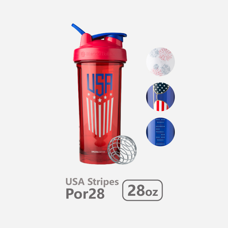 Blender Bottle Patriotic® ｜USA Stripe 特別款｜Por28｜28oz 搖搖