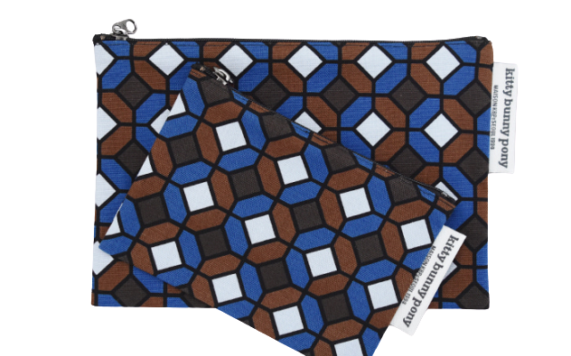 kbp Granada Pouch（格拉納達圖案）小布包一套（中、小型各一個）