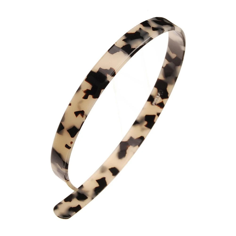 FRANCE LUXE 1/2吋經典髮箍〈象牙琥珀〉