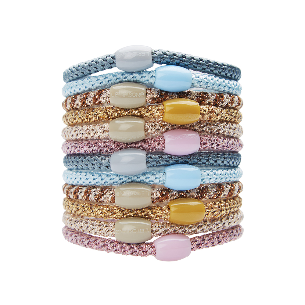 L. ERICKSON 彈力髮圈12入-細版〈芭蕾舞伶〉